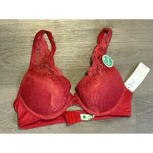 Honeydew pink floral push-up bra 34B NWT